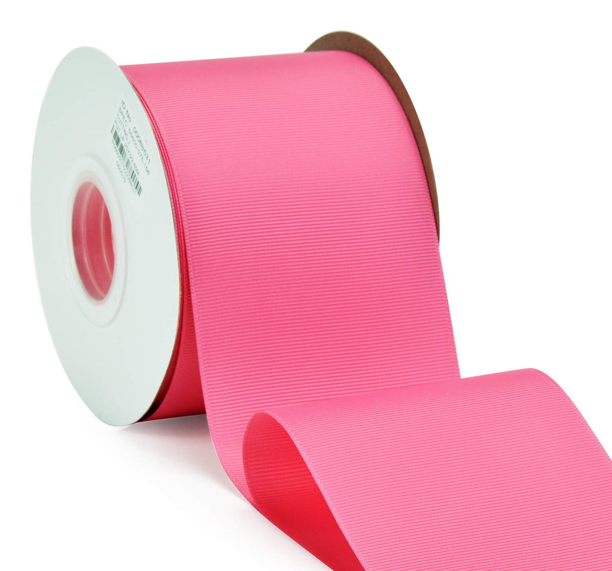 Hot Pink Grosgrain Ribbon 3 Inch Continuous 25 Yards