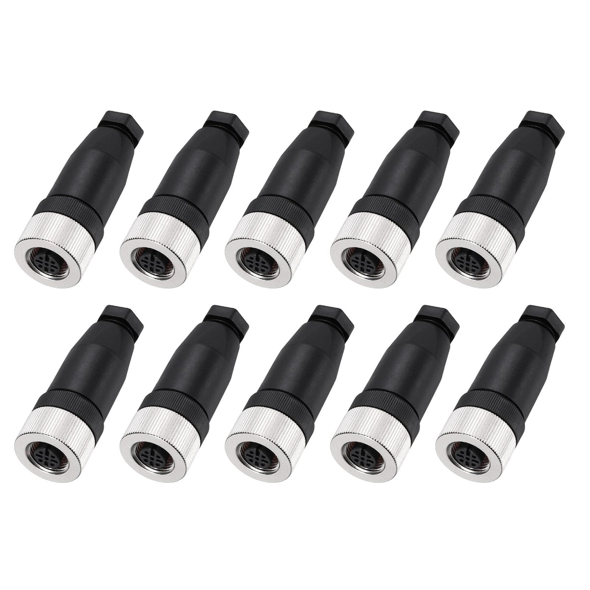 MECCANIXITY Female Aviation Wire Connector 10 Pcs 4 Pin M12 A Code