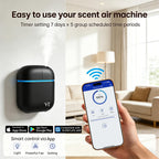 Waterless Essential Oil Diffuser 3000 Sq.Ft,Home Hotel Office Use,Cold Air Scent Machine,Bluetooth App Control,LED