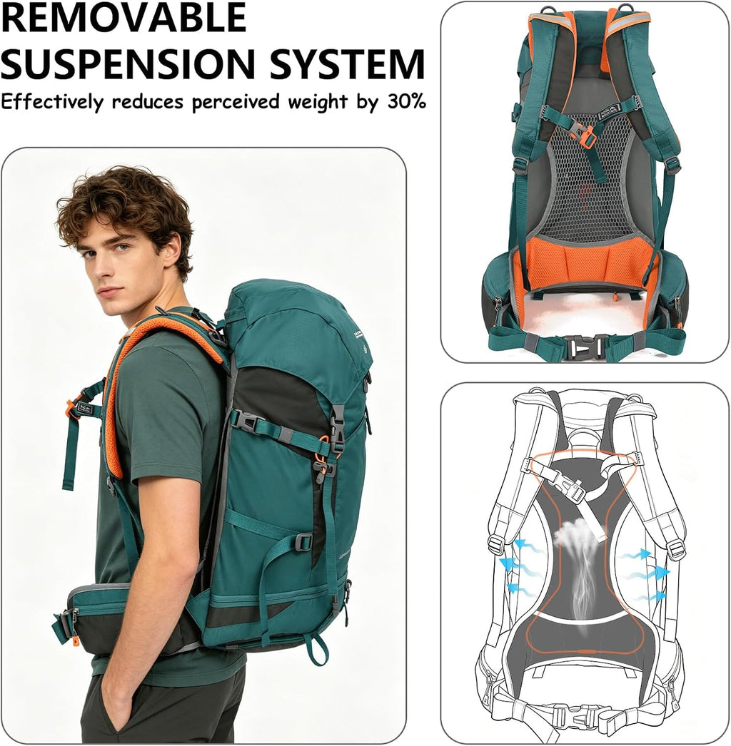 35L Hiking Backpack for Women men,Waterproof Camping Backpacking Backpack ﻿ | Outdoor Backpack Hiking for