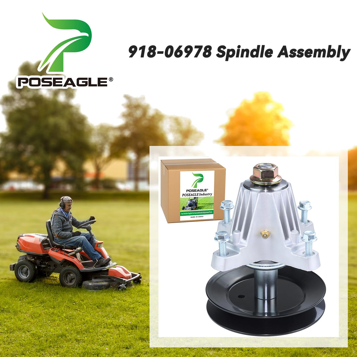 POSEAGLE 918-06978 Spindle Assembly 54 Deck for Cub Cadet Zt1 54 Spindle