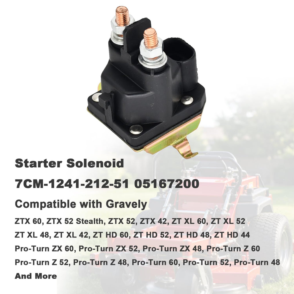 12V 05167200 7CM-1241-212-51 Starter Solenoid for Trombetta Lawn Mower