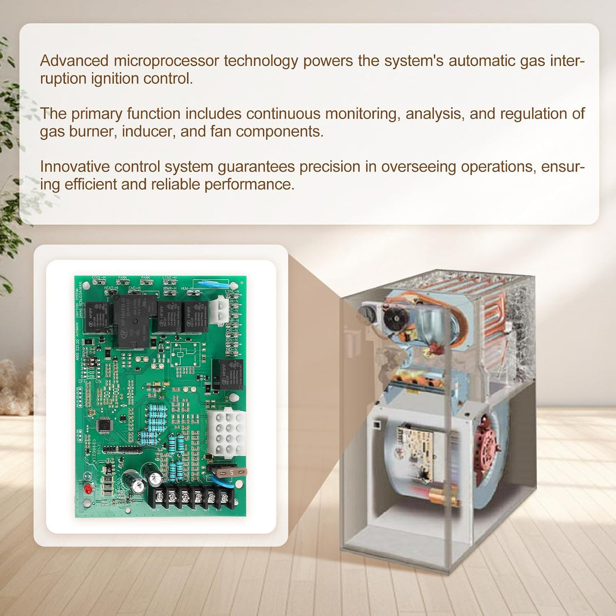 50A55-743 Furnace Control Circuit Board Fit for White-Rodgers/Goodman Model