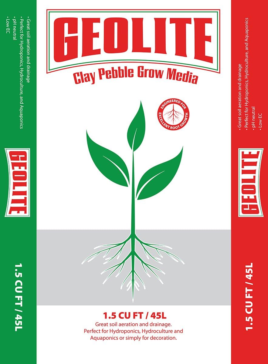 GMGC45L Clay Pebble Grow Media, Gray, 1.5 Cu. Ft.