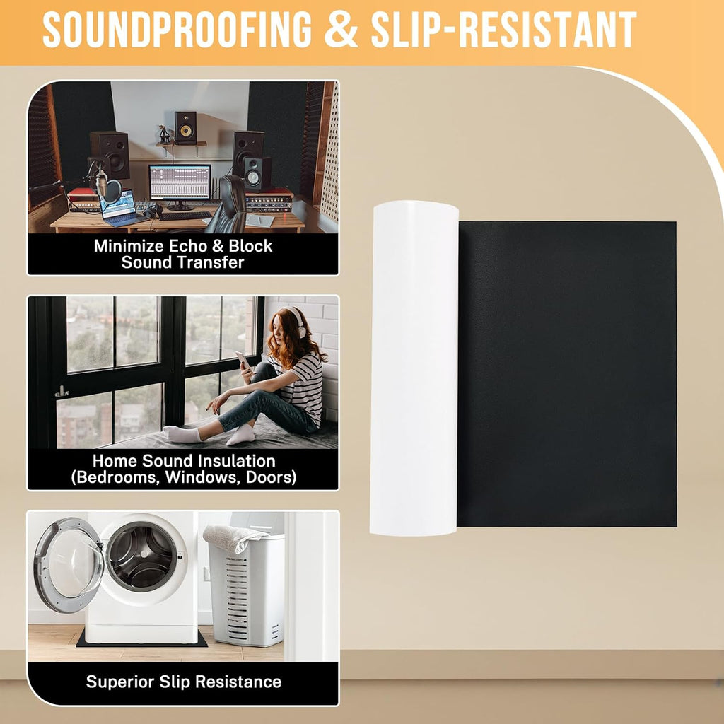 Neoprene Foam Sheet 12" x 59" x 1/8" Adhesive Backing Roll