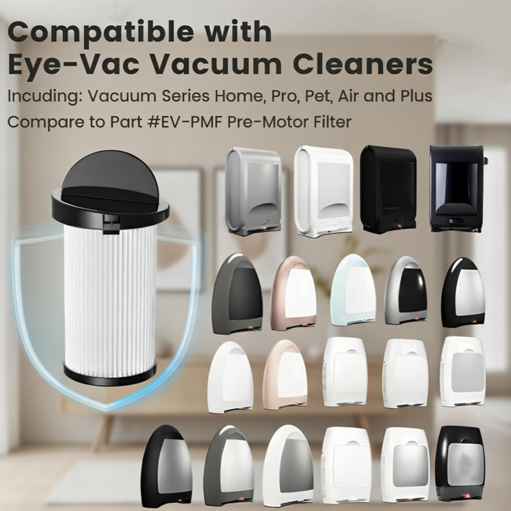 2 Pack Replacement HEPA Pre-Motor Filters for EyeVac NeoVac Elite EV-PMF