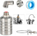 304 Stainless Steel Automatic Float Valve - Fully Automatic Water Level Control, 1/2'' to 3/4'' for Tanks, Pools