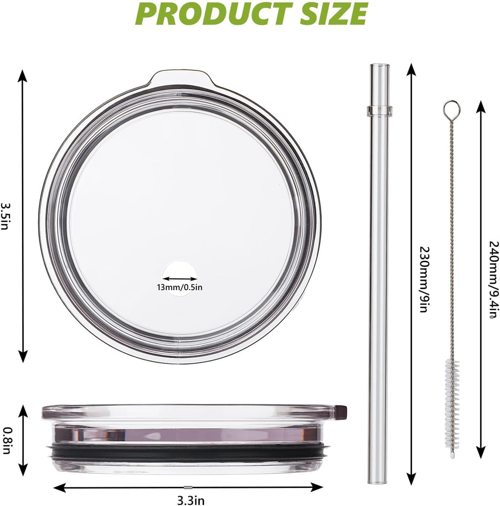 20 oz Tumbler Straw Lid, Replacement Lids for YETI 16oz Pint/20oz/24oz/25oz