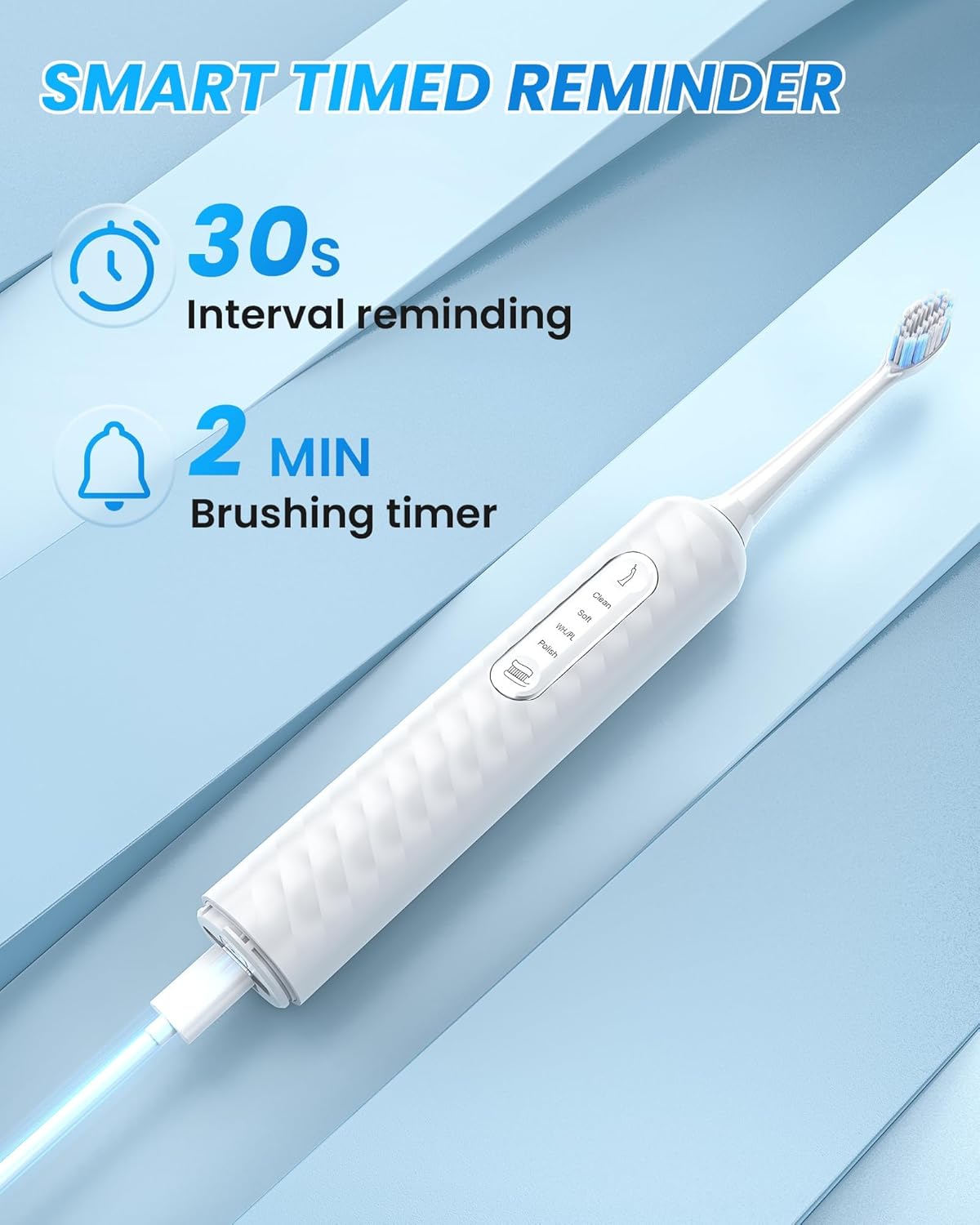 Electric Toothbrush with Water flosser, 3 in 1 Teeth Cleaning Kit with 7 Modes, Electric Toothbrush and flosser
