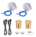 2PCS Cup Turner Motor Synchronous Synchron Motor 50/60Hz AC 100~127V CCW/CW 4W with 7mm Flexible Coupling Connector for Hand-Made, School Project, Model (5-6RPM)