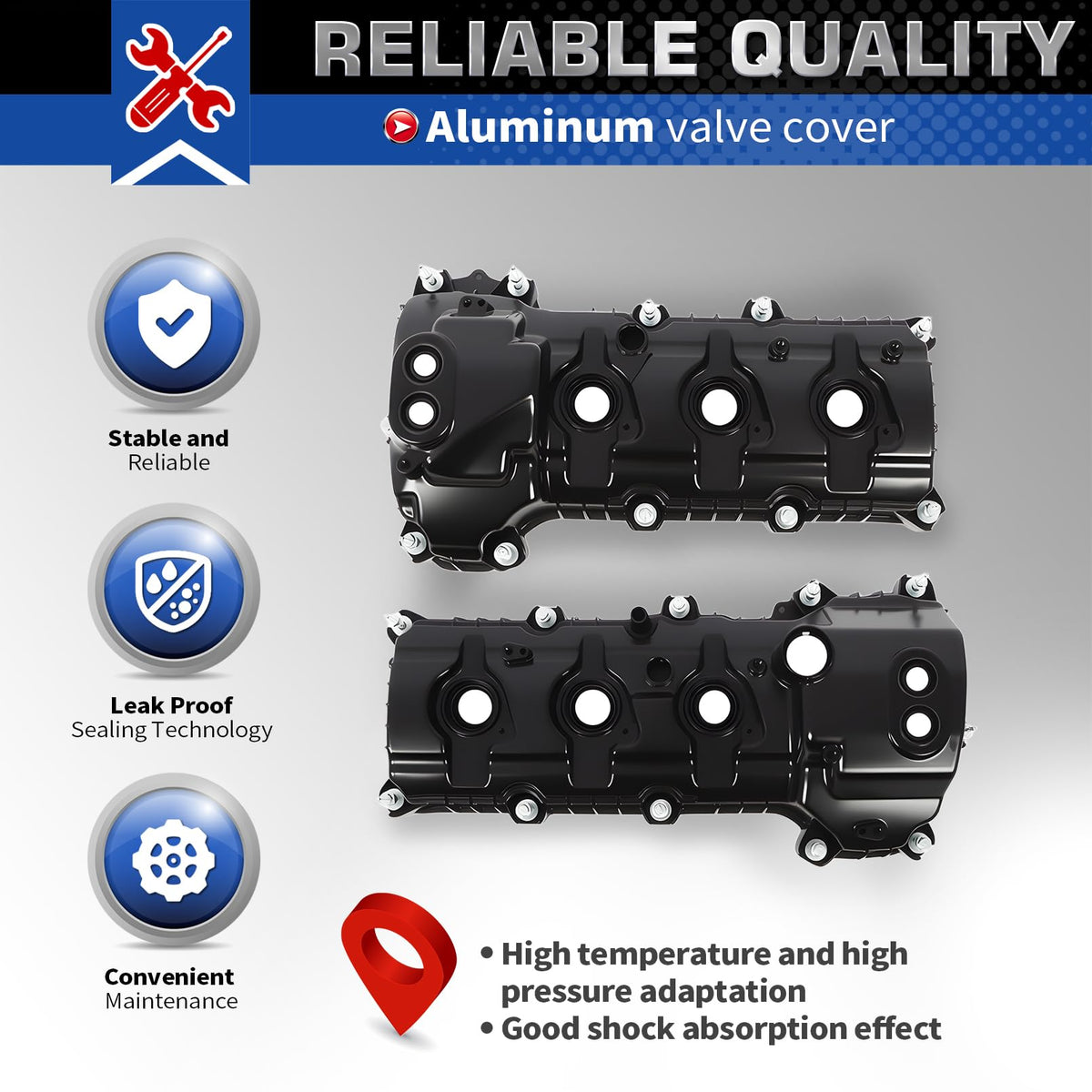 Valve Cover Compatible with Mustang Taurus Explorer MKX Edge Flex 3.5L 3.7L