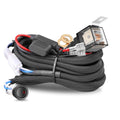 Wiring Harness 1 Lead, Nirider 12V 40A Rocker Switch Relay Fuse Nylon Wiring Harness Kit for LED Light Bars Fog