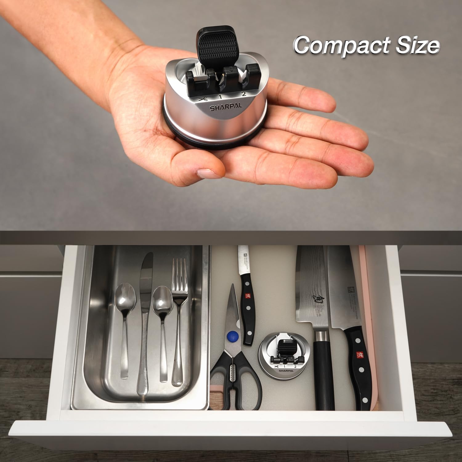 191H Knife Scissors Sharpener | Repairs, Restores & Sharpens Straight, Serrated & Kitchen Knives – Versatile