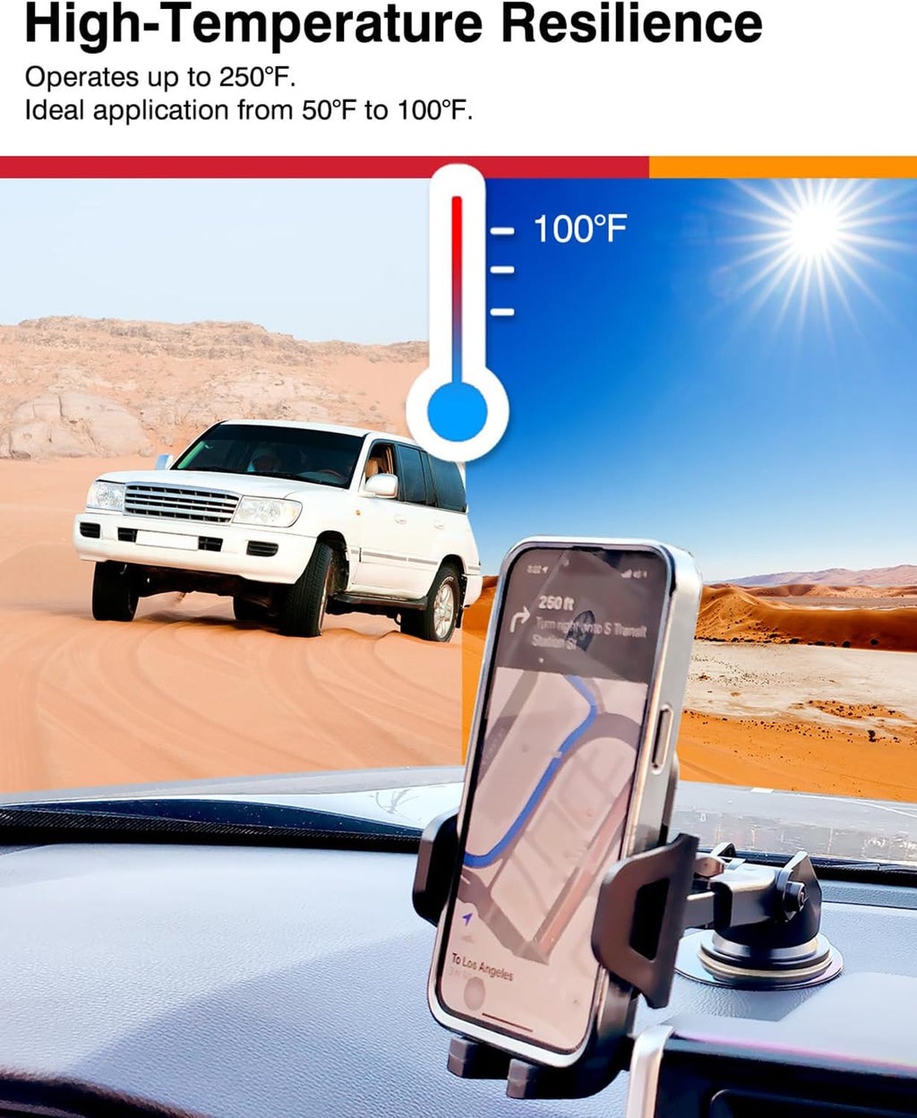 Dashboard Adhesive Mounting Disk Set for Suction Cup Car Mounts – 3.15" (80mm) Flat Surface Pad for Phone Holder &