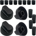 4 Pack Universal Stove Switch Knob Replacements with 12 Adapters
