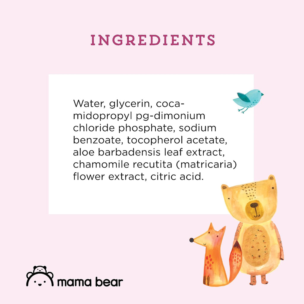 Amazon Brand - Mama Bear Gentle Formulated without Fragrance Baby Wipes, Hypoallergenic, Sensitive Skin, Unscented