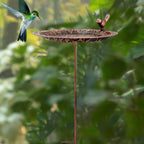 Outdoor Iron Bird Bath Stake
