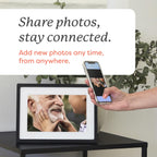 Digital Picture Frame, Load from Phone Capability, 10" Black