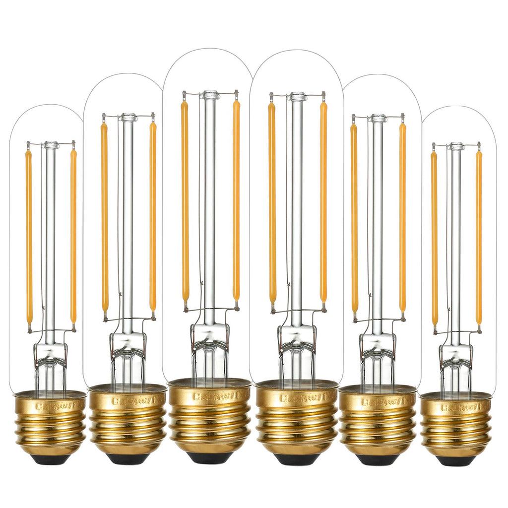 T10 Led Bulb,Dimmable,E26 Led Bulb 40w,Warm White 2700K,Clear
