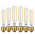 T10 Led Bulb,Dimmable,E26 Led Bulb 40w,Warm White 2700K,Clear