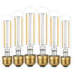 T10 Led Bulb,Dimmable,E26 Led Bulb 40w,Warm White 2700K,Clear