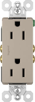 Legrand Radiant 15 Amp Tamper Resistant Decorator Outlet Nickel 1 Pack