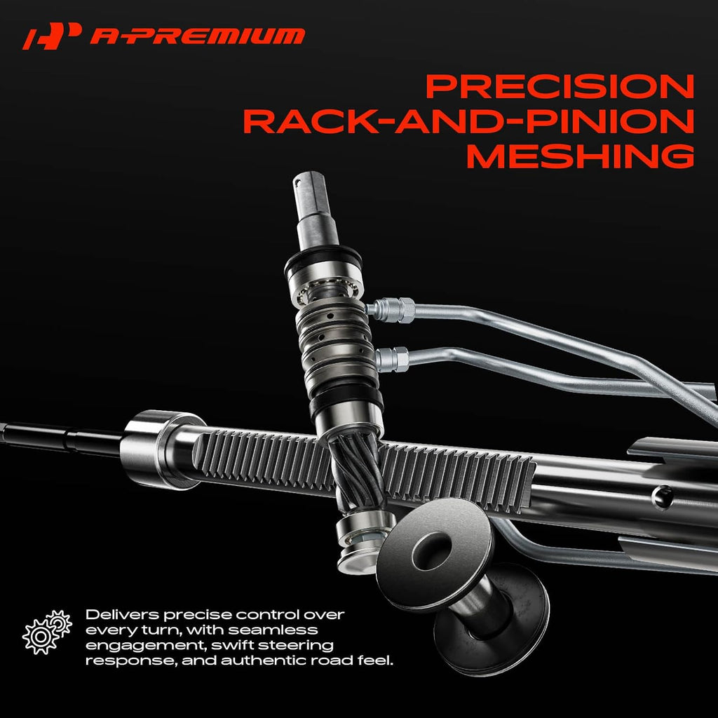 A-Premium 3PCS Power Steering Rack and Pinion Assembly w/Outer Tie Rod Ends