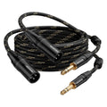 XLR to 1/4 inch (6.35mm) 25ft 2packs, XLR Male to 1/4 Male | TRS to XLR Cable, Quarter Inch Microphone Cable Nylon