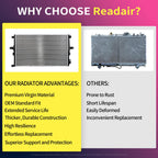 Readair 2376 Engine Coolant Radiator Compatible with Toyota Sequoia