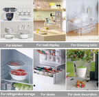 Clear Plastic Risers Display Stands Stable Multi-Size | 6-Piece Set, Rectangular, 11"~12", 4mm Thick, Ideal for