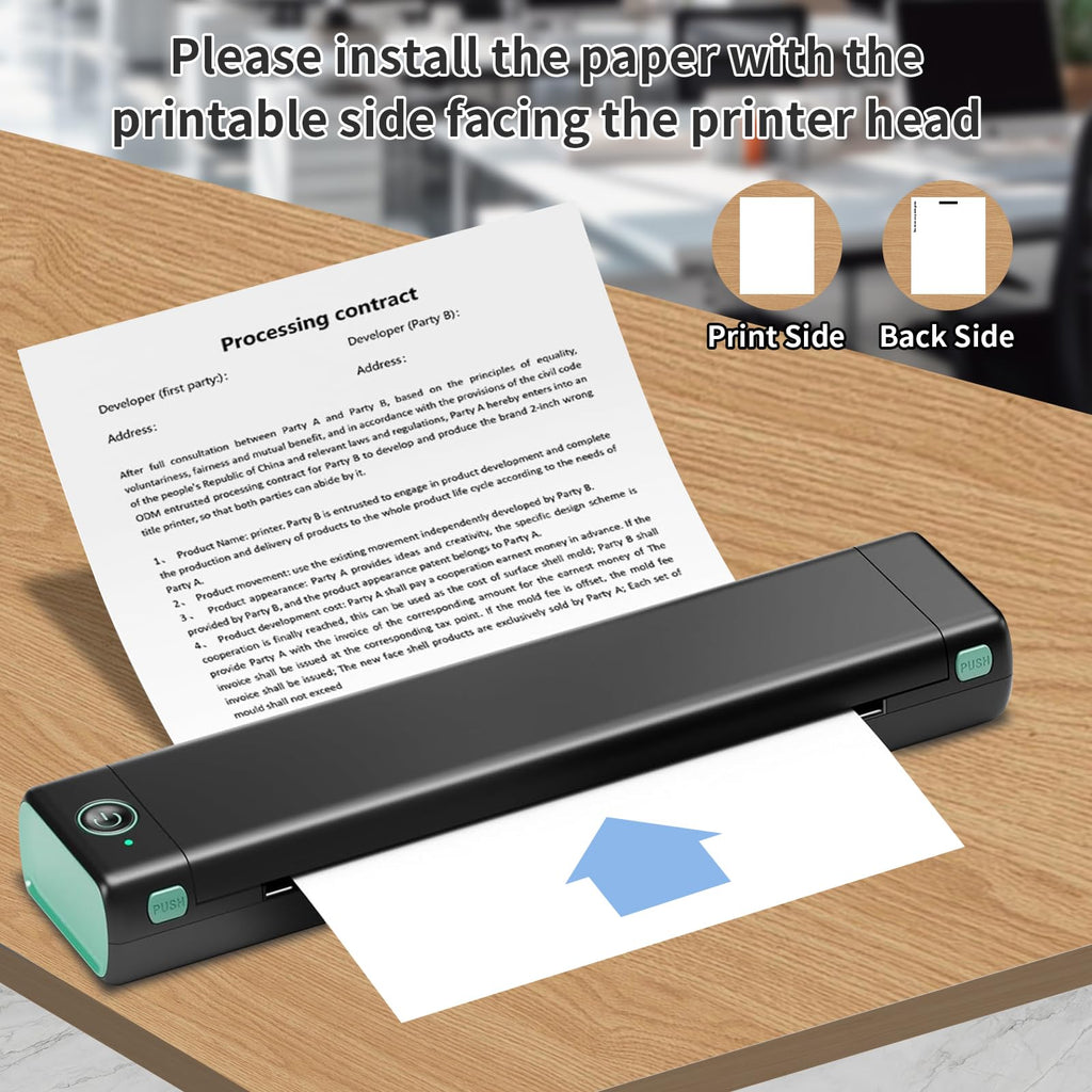 Thermal Printer Paper 8.5 x 11 Inch, 1000 Sheets US Letter Size Thermal Paper, Folded, Continuous, Perforated
