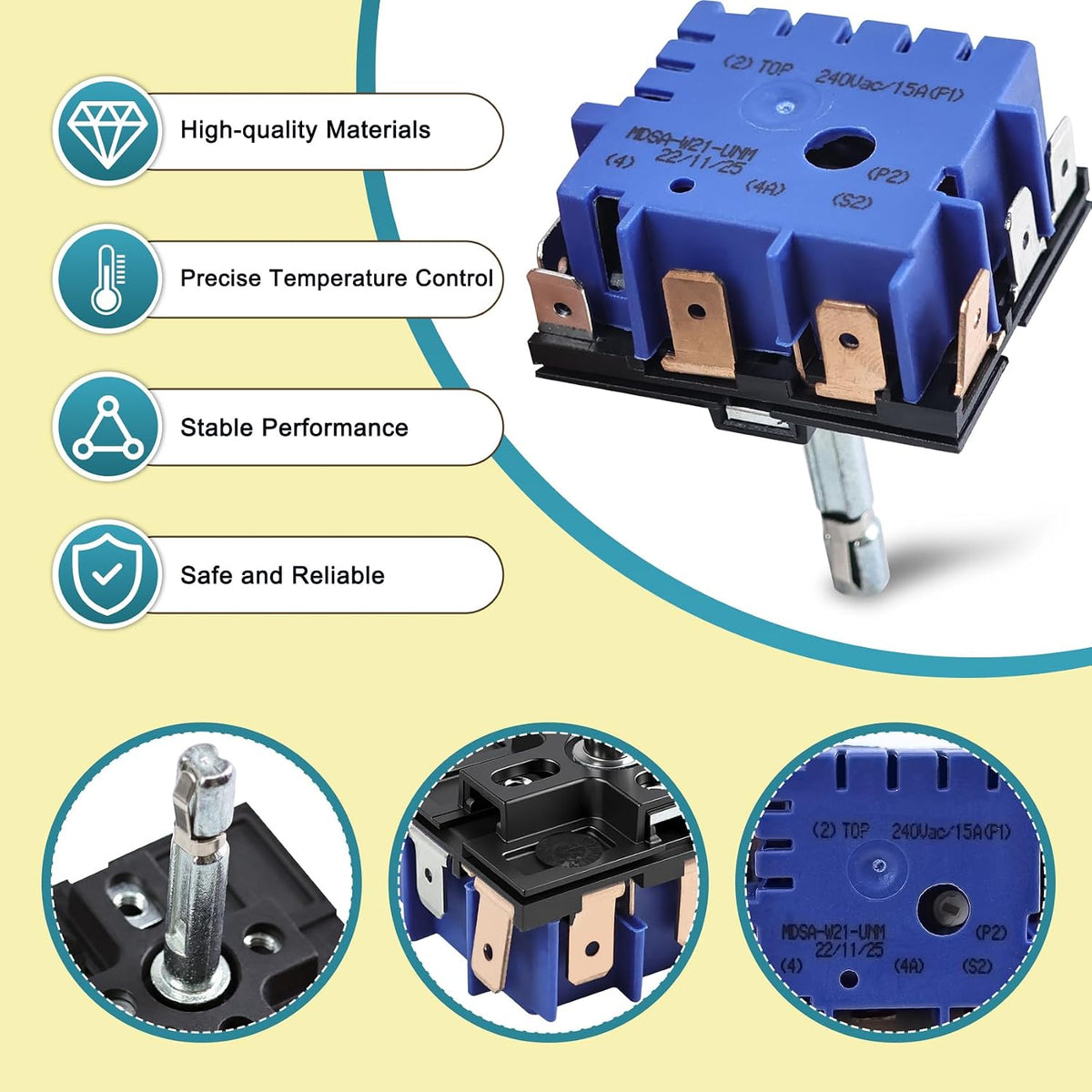 DG44-01002A Blue Range Surface Element Switch, Compatible with Samsung