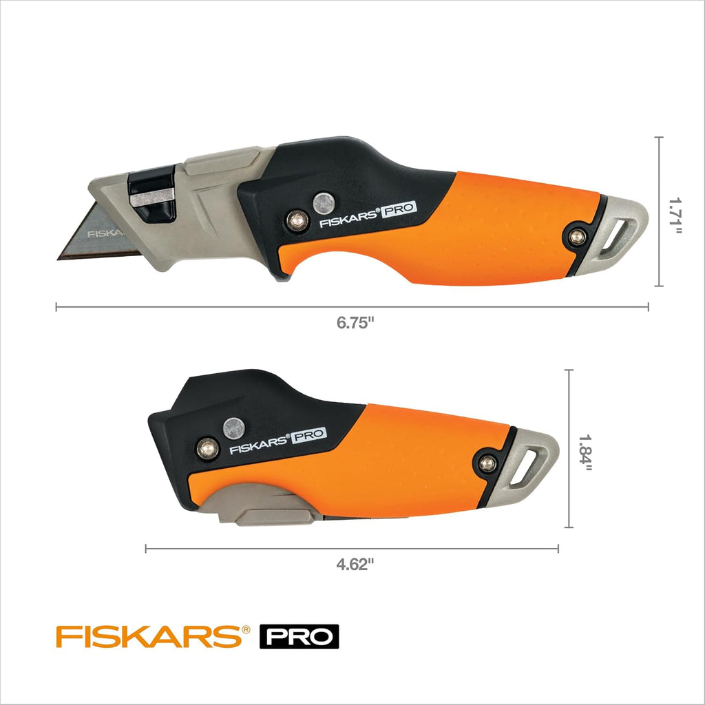 Pro Folding Utility Knife, Dual-Lock, 4.5" Folded Size