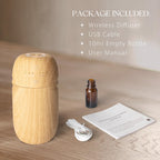 Waterless Essential Oil Diffuser, Rechargeable & Wireless Aromatherapy Diffuser for Home, Office, Portable Air