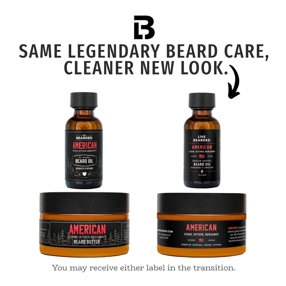 Beard Oil & Butter Grooming Kit, American Scent