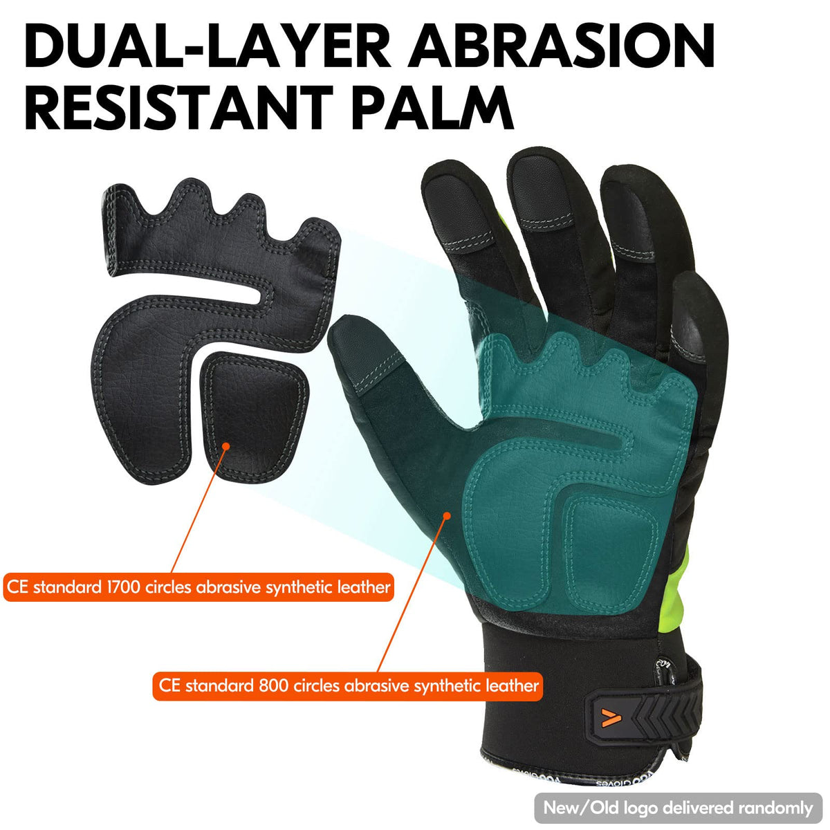 4°F Coldproof&Waterproof&Windproof Winter Work Gloves(SL8777FW,M)