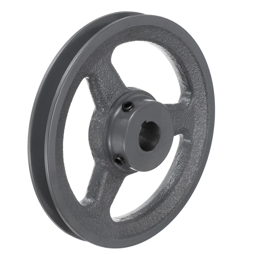 uxcell AK61-3/4 V-Belt Sheave 3/4" Bore, 5.95" OD, Single Groove Web Sheave