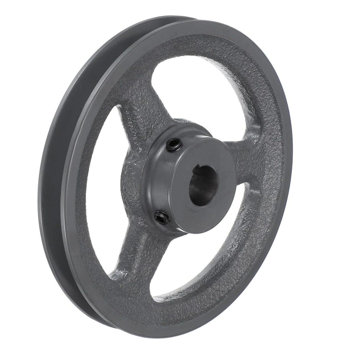 uxcell AK61-3/4 V-Belt Sheave 3/4" Bore, 5.95" OD, Single Groove Web Sheave