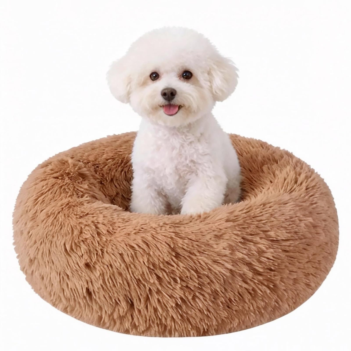 Cat Beds for Indoor Cats, Washable 20" Donut Pet Bed for Small Dogs