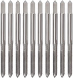 M3 x 0.5mm Tap Machine HSS Metric Right Hand Thread 3 Straight Flute Taps Taper and Plug, 4Pcs