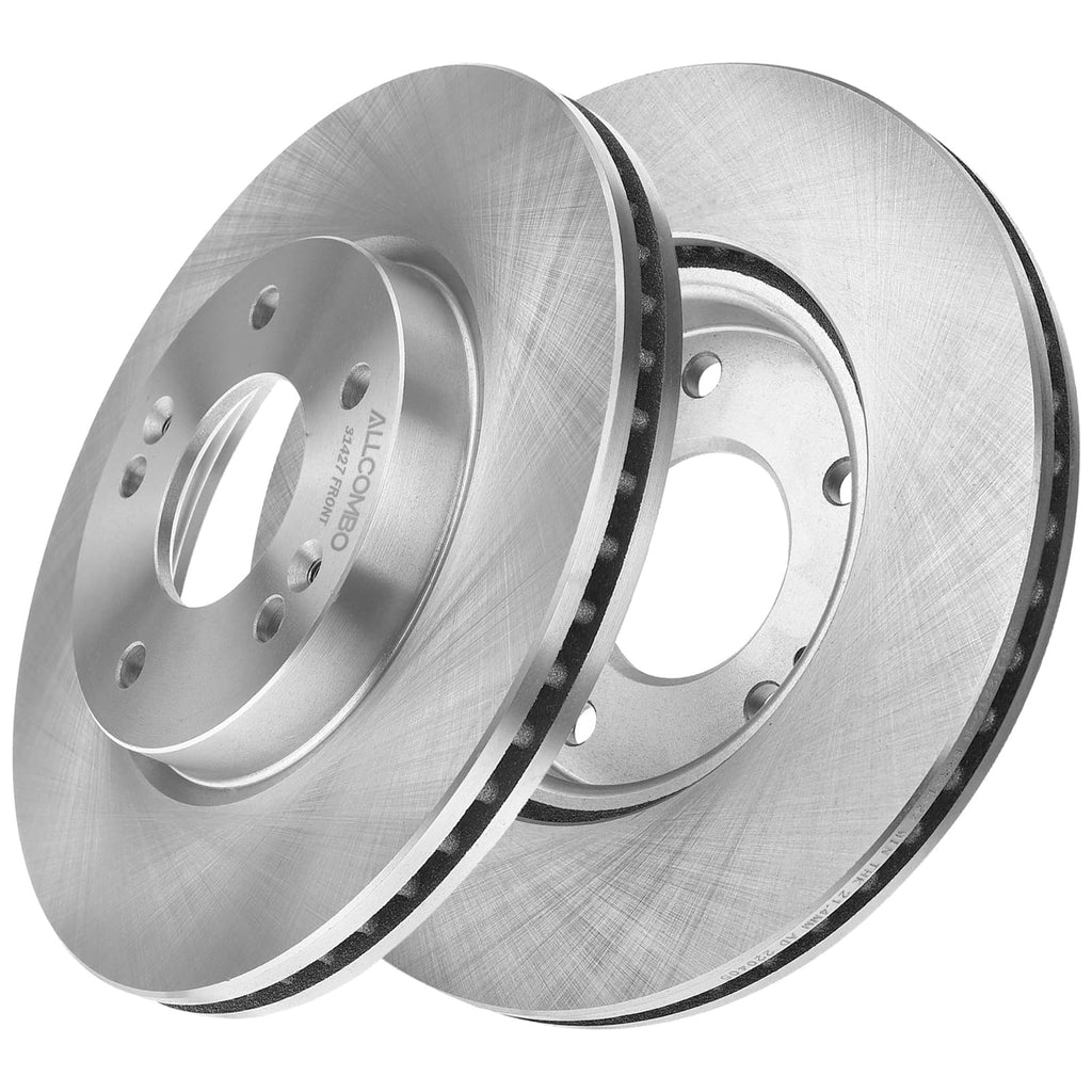 ALLCOMBO 11.81" Brake Rotors Front Compatible with 2006-2016 Hyundai Sonata