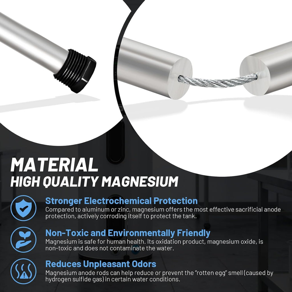 44" Flexible Magnesium Anode Rod for Hot Water Heaters
