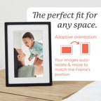Digital Picture Frame, Load from Phone Capability, 10" Black