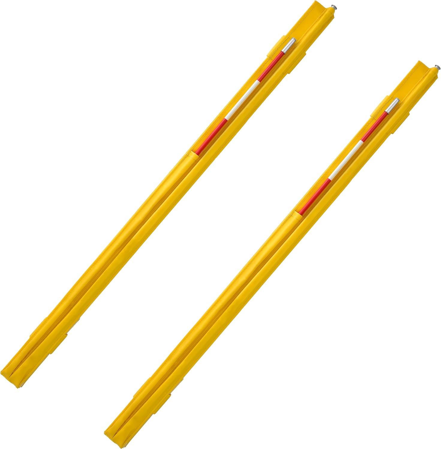 Volleyball Antenna Set with Fiberglass Poles and Sleeves for Indoor and Beach Volleyball net