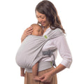 Bliss Pre-Wrapped Baby Wrap Carrier, Newborn Sling, Gray | Stretchy Hybrid Sling that slips on in seconds, no tying