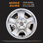 16" Wheel Skin Set Made for 13-17 Honda CRV (Gloss Black)