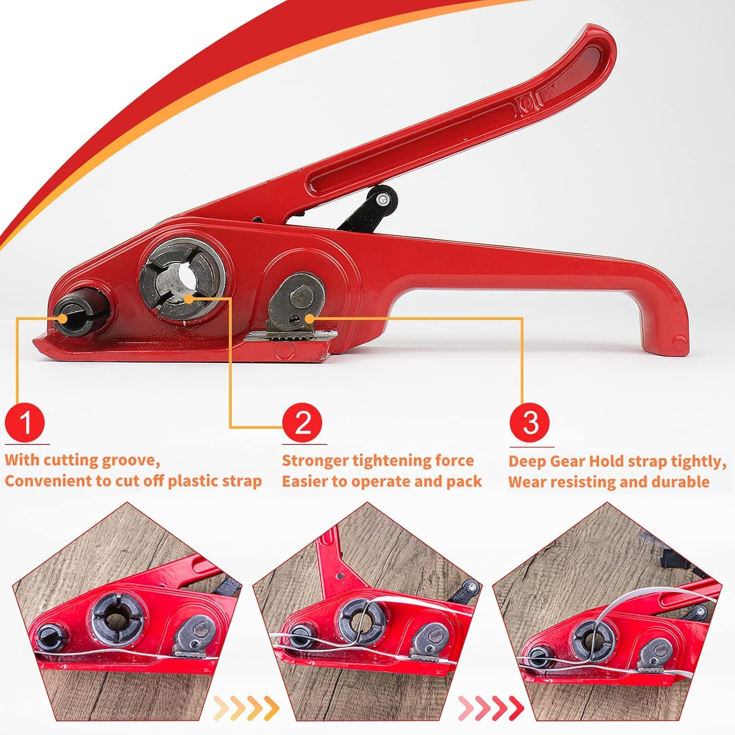 Packaging Banding Strapping Kit, Poly Strapping Tensioner, | 4000" PP Strapping Band,100 Pcs Metal Seals, Sealer