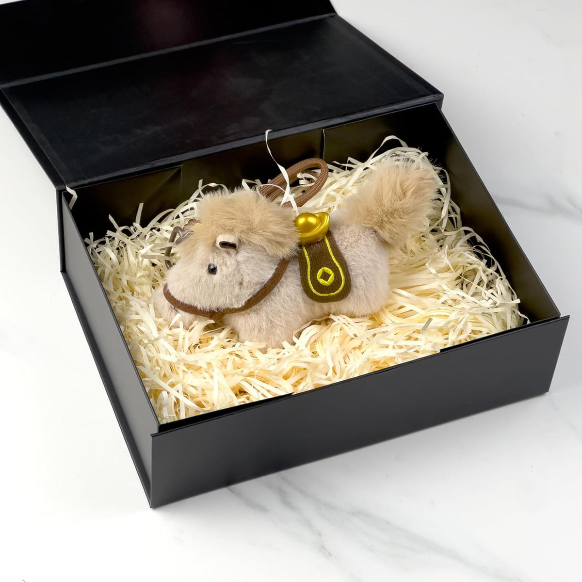 Gift Box for Men, Black Gift Box with Lids for Presents, Magnetic Closure