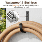 22LB Wall Hooks for Hanging Towel/Coat, Black 5 Pack