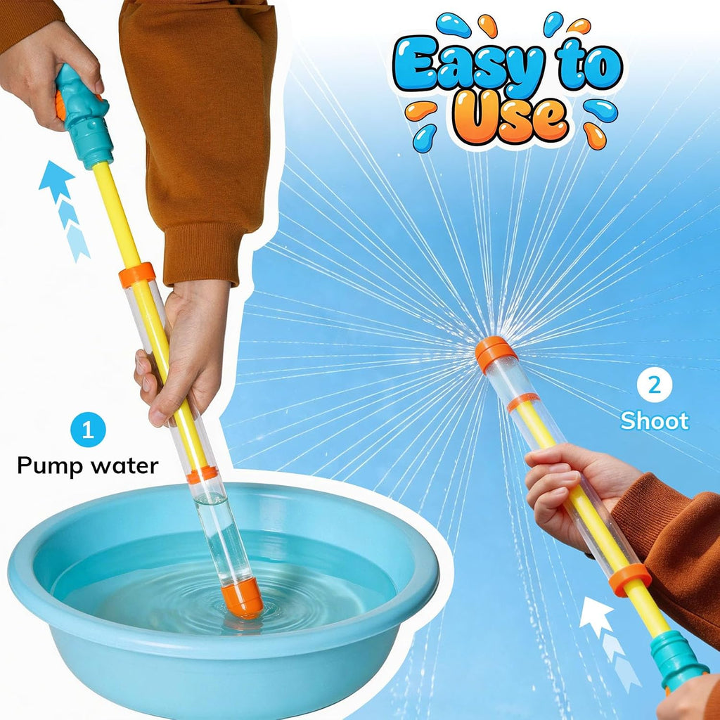 3 Pcs Firework-Shaped Spray Water Gun for Kids,Squirt Gun Umbrella-Shaped Spray for Swimming Pool Beach Summer